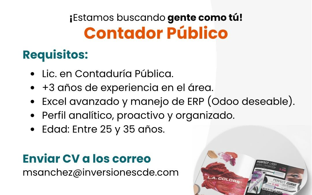 Contador con Experiencia en Banca