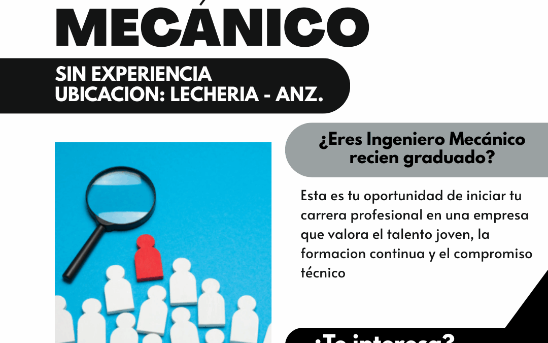 Ingeniero Mecanico – Lecheria