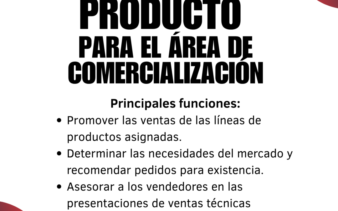Ingeniero de Producto para Comercialización