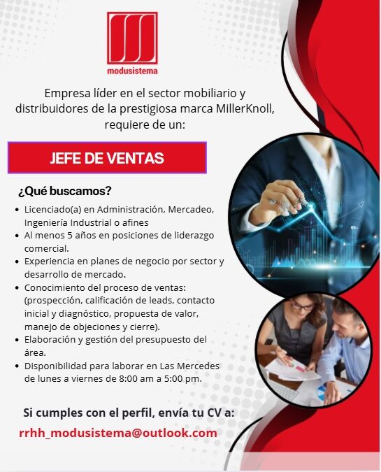 Jefe de Ventas