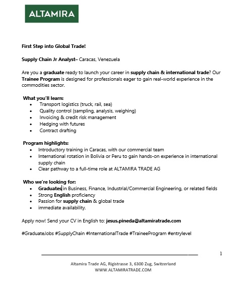 Supply Chain Analyst