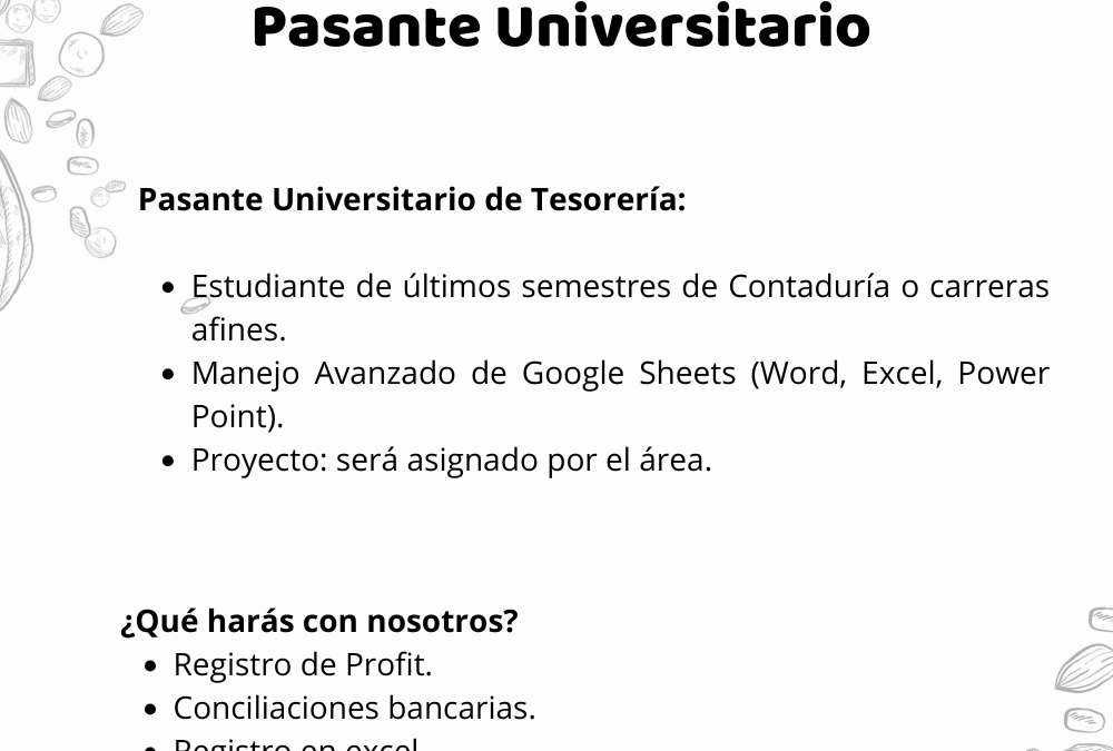Pasante de Tesorería