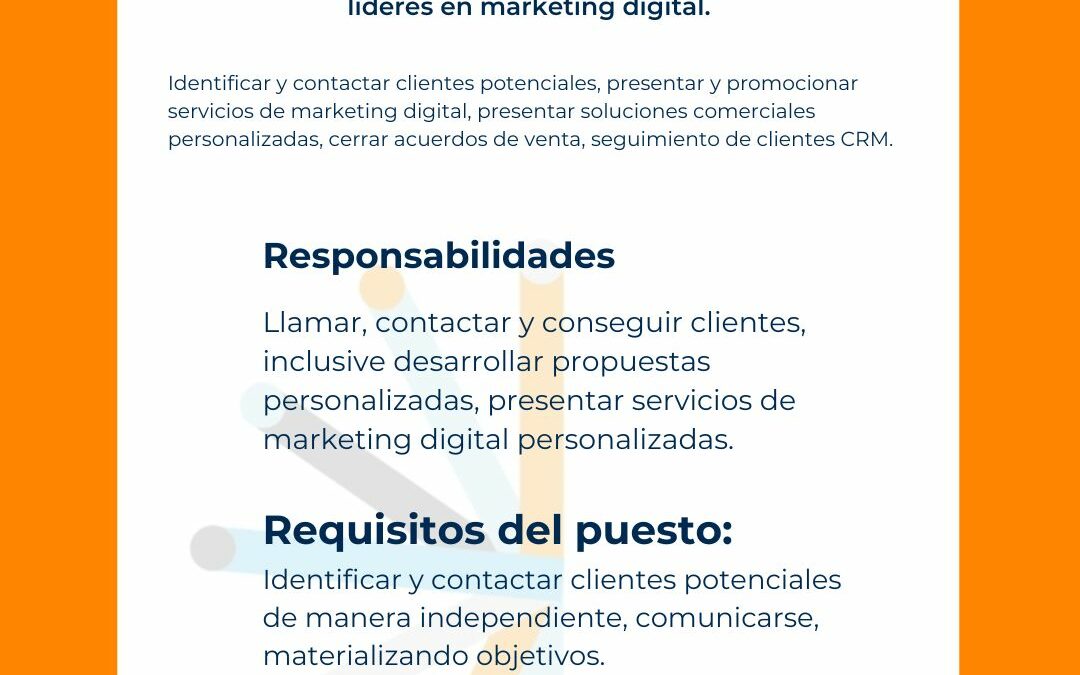 Comercial de Ventas Freelance para Agencia de Marketing Digital