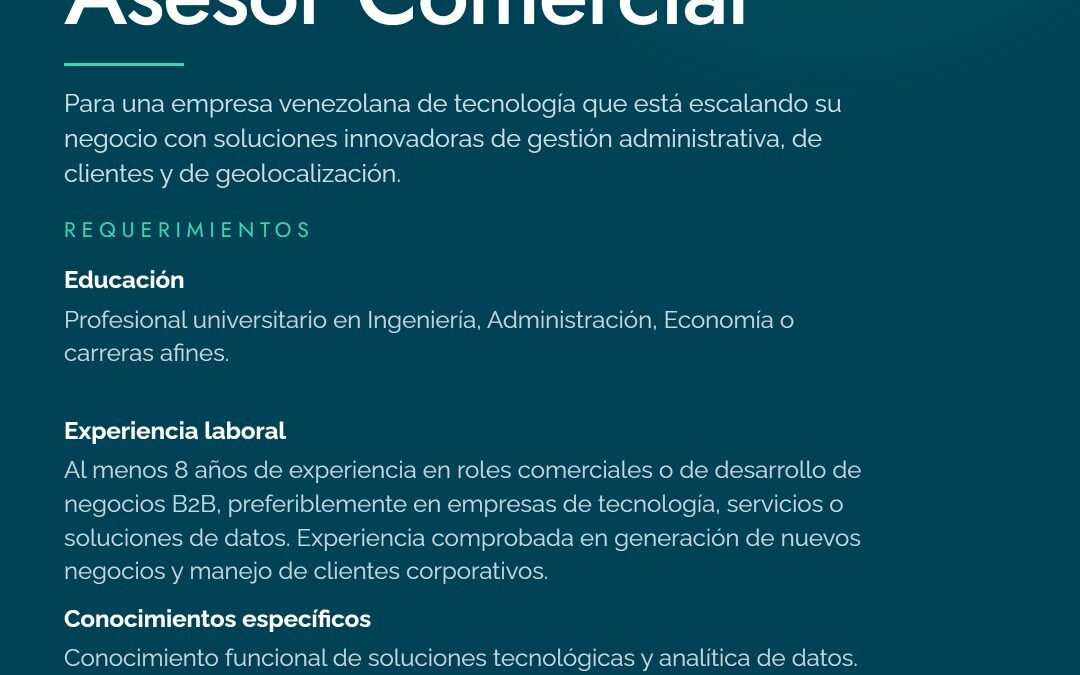 Asesor Comercial