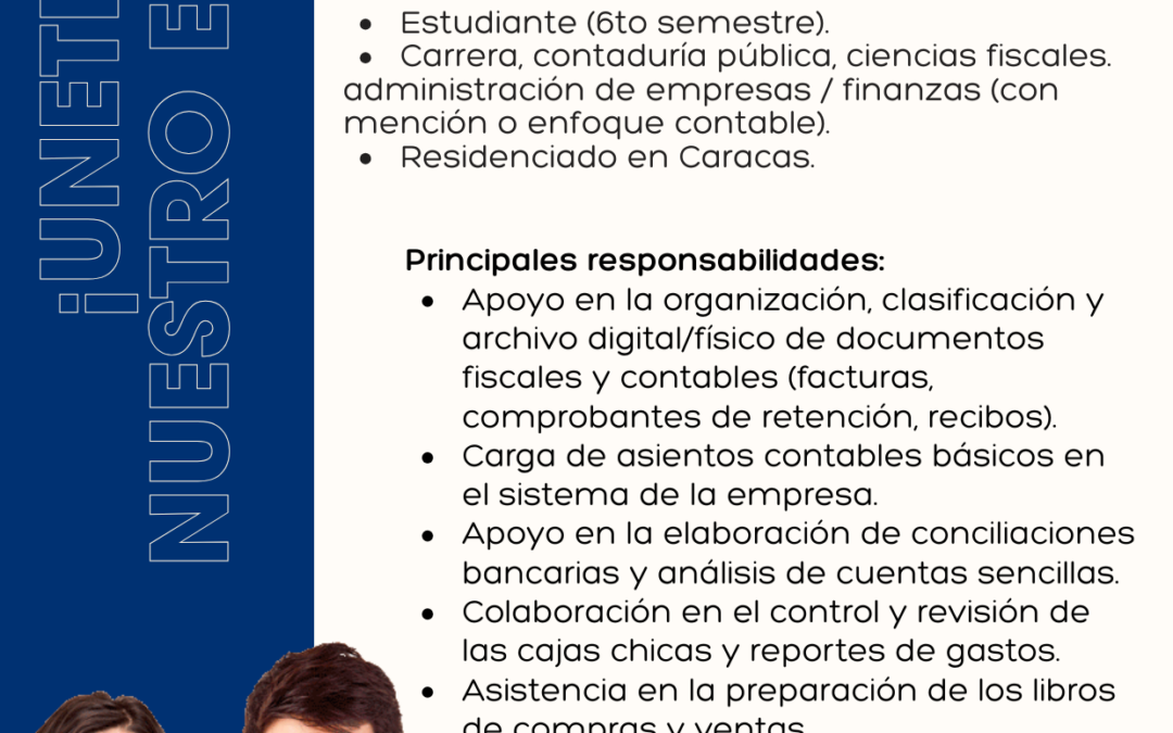Pasante Área Contable